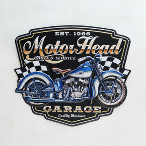 MOTOR HEAD METAL ART SIGNS