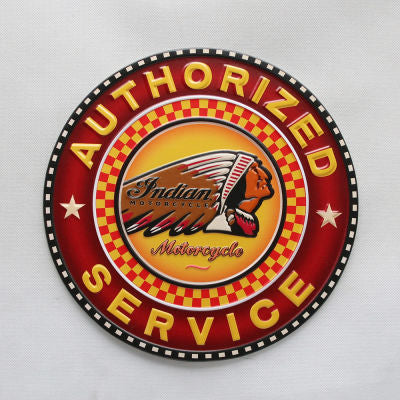 INDIAN MOTORCYCLE METAL ART SIGNS