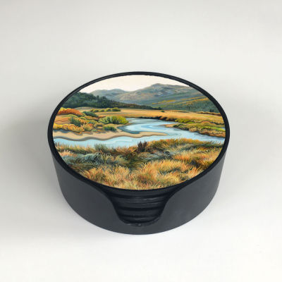 LANDSCAPE SET 6 GLASS COASTERS