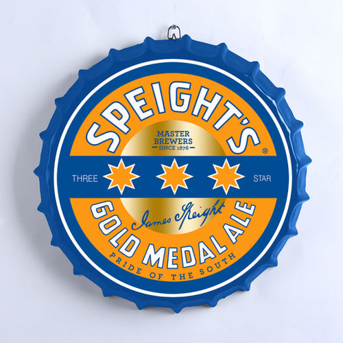 SPEIGHTS BEER BOTTLE TOP  METAL WALL ART