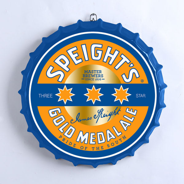 SPEIGHTS BEER BOTTLE TOP  METAL WALL ART