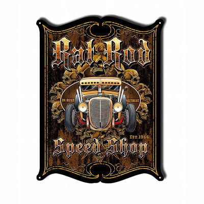 RAT ROD METAL ART SIGNS